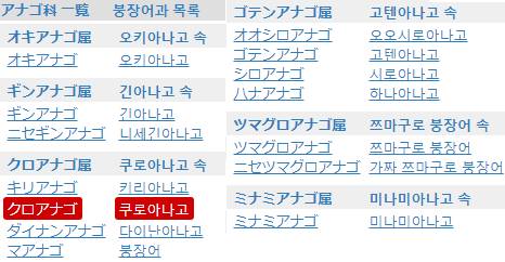 검붕장어